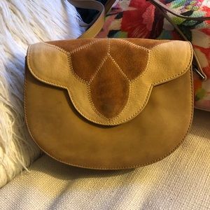 Lucky Brand Genuine Leather/Suede Crossbody Bag